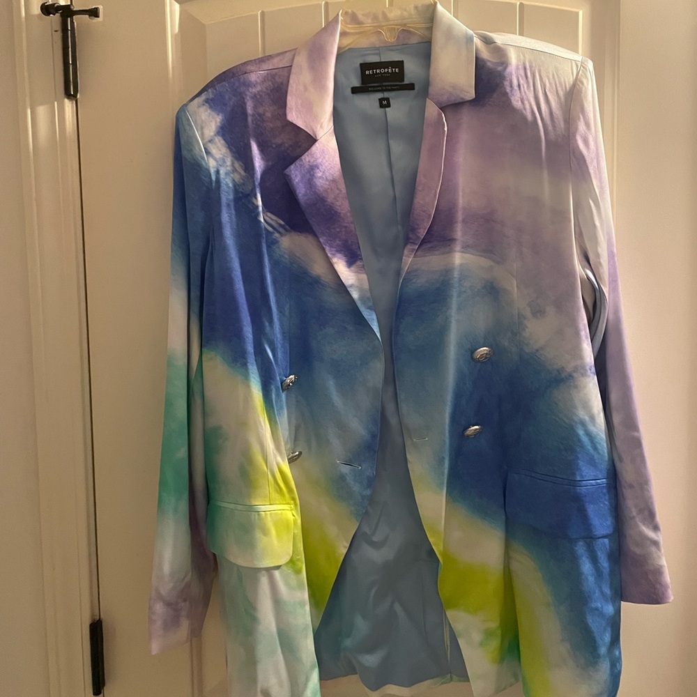 Retrofete silk blazer medium